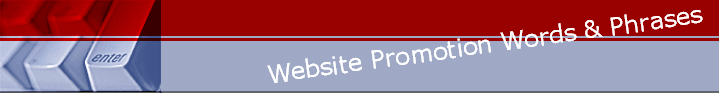 Website Promotion Words & Phrases